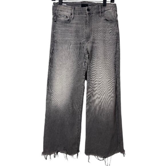 Mother Denim The Roller Ankle Fray Supermoon wide-leg jeans size 28 - Picture 3 of 6